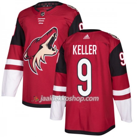 Miehille NHL Arizona Coyotes Pelipaita Clayton Keller 9 Adidas 2017-2018 Maroon Authentic